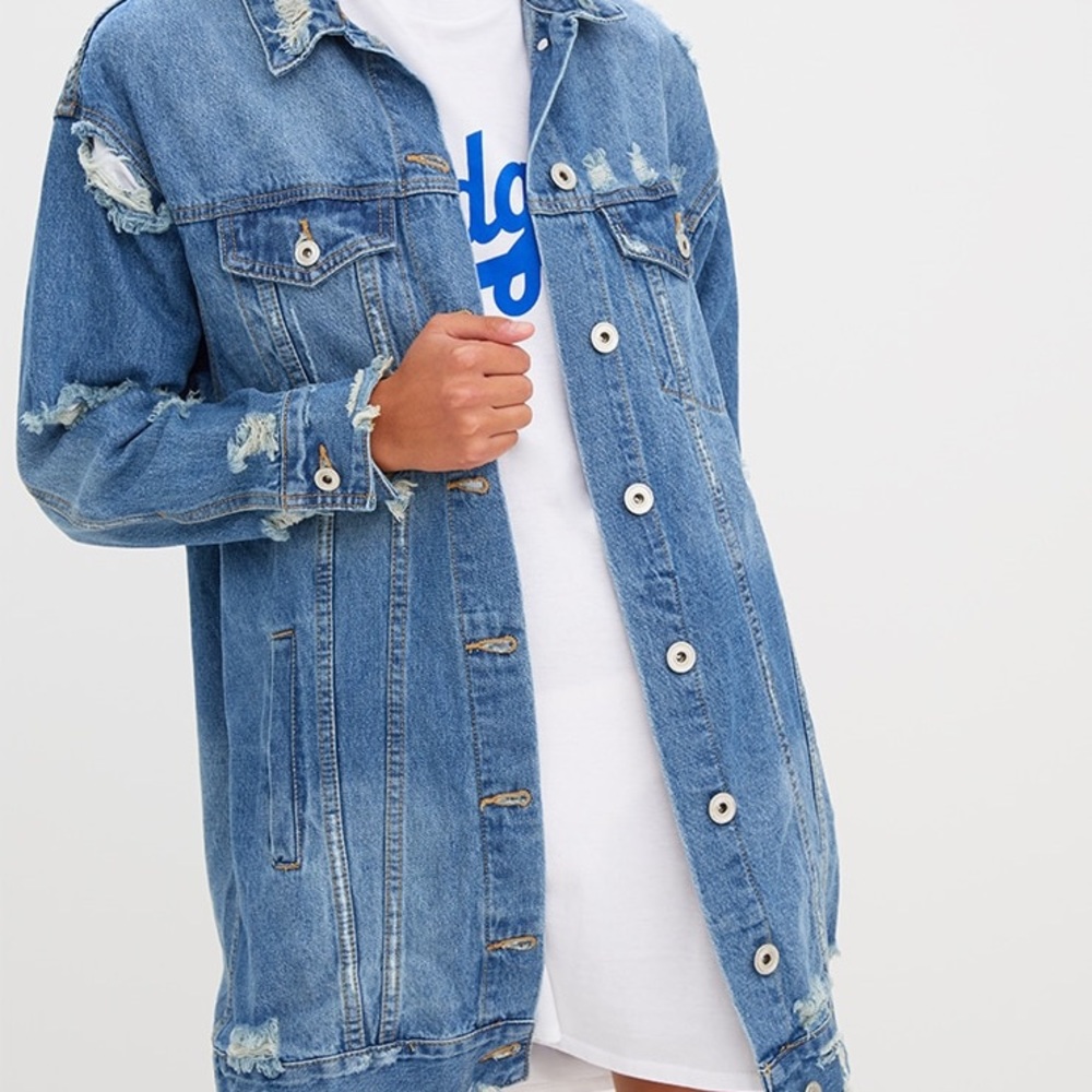 Distressed Denim Jacket